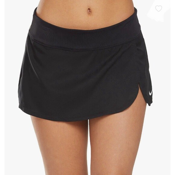 Nike Women's Swim Skirt Skort Black NESS9253-001 NEW Size 3X Zip Pocket - Picture 1 of 13